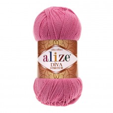 Пряжа для вязания Ализе Diva Stretch (92% микроакрил, 8% РВТ) 5х100г/400м цв.178 т.розовый