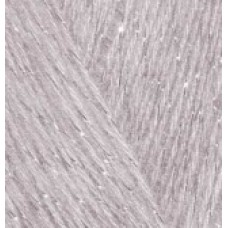 Пряжа для вязания Ализе Angora Gold Simli (5% металлик, 20% шерсть, 75% акрил) 5х100г/500м цв.163 серая роза