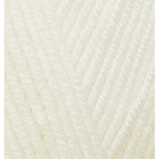 Пряжа для вязания Ализе Baby Best (90% акрил, 10% бамбук) 5х100г/240м цв.062 св.молочный