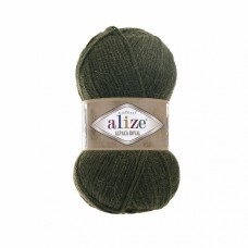 Пряжа для вязания Ализе Alpaca Royal (30% альпака, 15% шерсть, 55% акрил) 5х100г/280м цв.567 зеленый меланж