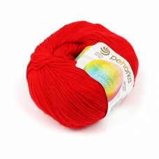 Пряжа для вязания ПЕХ Детский каприз (50% мериносовая шерсть, 50% фибра) 10х50г/225м цв.088 красный