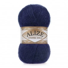 Пряжа для вязания Ализе Angora Gold (20% шерсть, 80% акрил) 5х100г/550м цв.058 т.синий