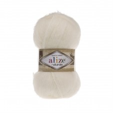 Пряжа для вязания Ализе Naturale (60% шерсть, 40% хлопок) 5х100г/230м цв.062 св.молочный