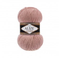 Пряжа для вязания Ализе LanaGold (49% шерсть, 51% акрил) 5х100г/240м цв.173 вялая роза