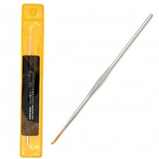 Крючки для вязания Maxwell односторонние с золотой головкой MAXW.7184, никель 1,4мм, 12 см