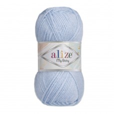 Пряжа для вязания Ализе My Baby (100% акрил) 5х50г/150м цв.040 голубой
