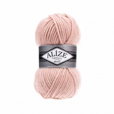 Пряжа для вязания Ализе Superlana maxi (25% шерсть, 75% акрил) 5х100г/100м цв.523 кристально розовый