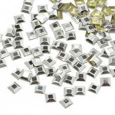 Стразы IDEAL термоклеевые металл HTF-4.2S 5х5 мм цв.серебро уп.1400шт