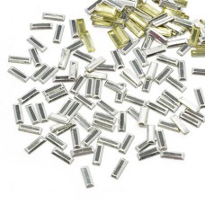 Стразы IDEAL термоклеевые металл HTF-4.5S 2.5х7 мм цв.серебро уп.1400шт