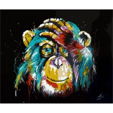 Рисование по номерам Радужная обезьяна MG2033 40х50 тм Цветной