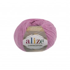 Пряжа для вязания Ализе Lana Coton (26% шерсть, 26% хлопок, 48% акрил) 10х50г/160м цв.098 розовый
