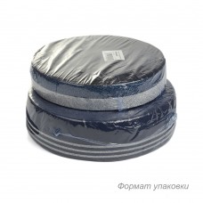 Резинка TBY декоративная мягкая RDS0640 шир.40мм цв.синий/серебро уп.25м