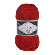 Пряжа для вязания Ализе Diva Plus (100% микрофибра акрил) 5х100г/220м цв.056 красный