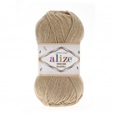 Пряжа для вязания Ализе Cotton Gold Hobby (55% хлопок, 45% акрил) 5х50г/165м цв.262 беж