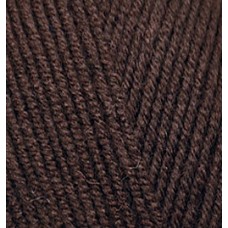 Пряжа для вязания Ализе LanaGold Fine (49% шерсть, 51% акрил) 5х100г/390м цв.026 коричневый