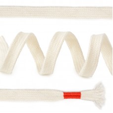 Шнурки TBY плоские 10мм SLF050 длина 130 см цв.белый уп.10шт