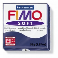 FIMO Soft полимерная глина, запекаемая в печке, уп. 56г цв.королевский синий 8020-35