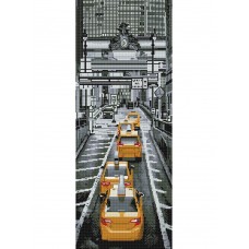 Картина мозаикой Molly KM1060 Панно. Такси в Нью-Йорке (16 цветов) 35х90 см