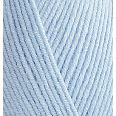 Пряжа для вязания Ализе Baby Best (90% акрил, 10% бамбук) 5х100г/240м цв.183 св.голубой