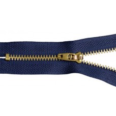 Молния MaxZipper джинсовая золото N4 14см н/р, замок М-4002 цв.F330 синий