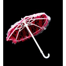 Зонт большой КЛ.22953 26см гипюр цв.малиновый