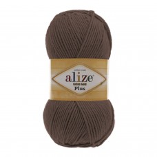 Пряжа для вязания Ализе Cotton gold plus (55% хлопок, 45% акрил) 5х100г/200м цв.493 коричневый