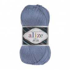 Пряжа для вязания Ализе Diva Plus (100% микрофибра акрил) 5х100г/220м цв.303 голубой