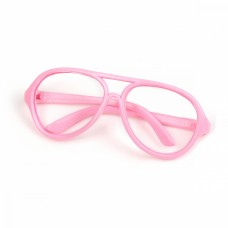 Очки без стекла TBY.53729 цв.розовый 7см, круглые пластик уп.10шт