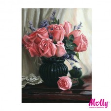 Картины по номерам Molly KH0764 Розы (12 цветов) 15х20 см