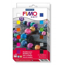 FIMO Soft комплект полимерной глины из 12 блоков по 25г 8023 01