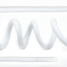 Шнурки круглые полиэфир 4 мм цв.белый F101  TBY 7290-0043, длина 150 см, упак. 50 шт