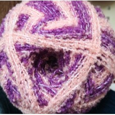 Пряжа для вязания ПЕХ Суперфантазийная (50% шерсть, 50% акрил) 1х360г/830м цв.1021 розово-сиреневый меланж