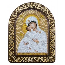 Наборы для вышивания бисером НОВА СЛОБОДА СН5012 Богородица Владимирская 13,5х17 см