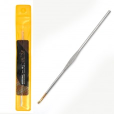 Крючки для вязания Maxwell односторонние с золотой головкой MAXW.7245, никель 2,0мм, 12 см
