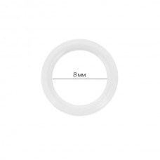 Кольцо для бюстгальтера пластик ARTA.F.SF-0-2 d08мм, цв.001 белый, уп.50шт