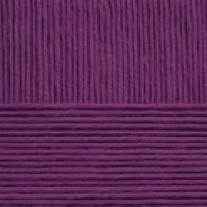 Пряжа для вязания ПЕХ Нежная (50% хлопок, 50% акрил) 5х50г/150м цв.078 фиолетовый