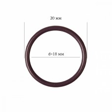 Кольцо для бюстгальтера металл ARTA.F.2976 Ø17,8мм, цв.076 сливовое вино, уп.50шт
