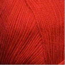 Пряжа для вязания ПЕХ Кроссбред Бразилия (50% шерсть, 50% акрил) 5х100г/490м цв.088 красный мак