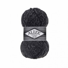 Пряжа для вязания Ализе Superlana maxi (25% шерсть, 75% акрил) 5х100г/100м цв.800 антрацитовый жаспе