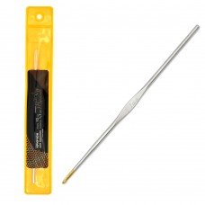 Крючки для вязания Maxwell односторонние с золотой головкой MAXW.7214, никель 1,7мм, 12 см