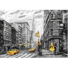Картина по номерам с цветной схемой на холсте Molly KK0680 Нью-Йорк 30х40 см