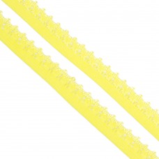 Резинка TBY бельевая (ажурная) 12мм RB01108 цв.F108 (12) пастельно-желтый уп.100м
