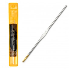 Крючки для вязания Maxwell односторонние с золотой головкой MAXW.7269, никель 2,5мм, 12см