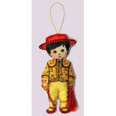 Наборы для вышивания декоративных игрушек BUTTERFLY  F080 Кукла. Испания - М