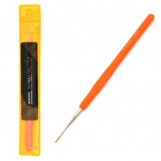 Крючки для вязания Maxwell односторонние с золотой головкой MAXW.8200, 0,8 мм, никель/оранжевый