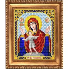 Рисунок на ткани бисером БЛАГОВЕСТ И-5083 Пресвятая Богородица Теребинская 13,5х17 см