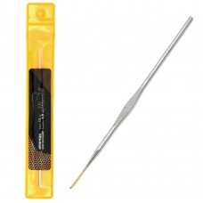 Крючки для вязания Maxwell односторонние с золотой головкой MAXW.7139, никель 0,9мм, 12 см