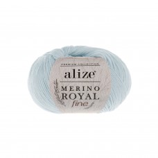 Пряжа для вязания Ализе Merino Royal Fine (100% шерсть) 10х50г/175м цв.480 св.синий