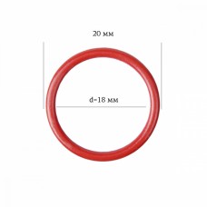 Кольцо для бюстгальтера металл ARTA.F.2976 Ø17,8мм, цв.100 красный, уп.50шт