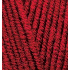 Пряжа для вязания Ализе Lana Gold Plus (49% шерсть, 51% акрил) 5х100г/140м цв.056 красный